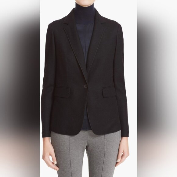Rag & Bone Club Sof Wool Blazer Single-button Notch lapels Size 10 - Picture 3 of 8